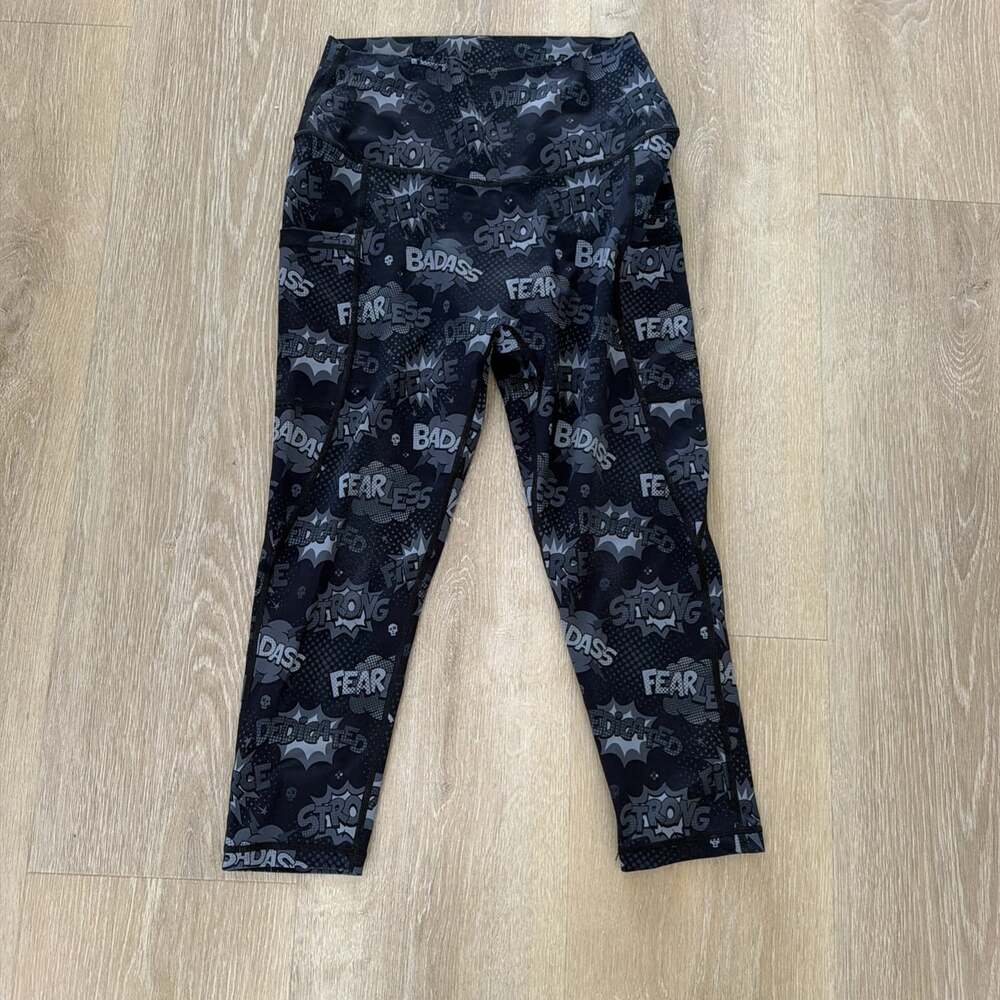 Constantly Varied Gear Women's Badass Strong Comic Print Capri Size M (46)
